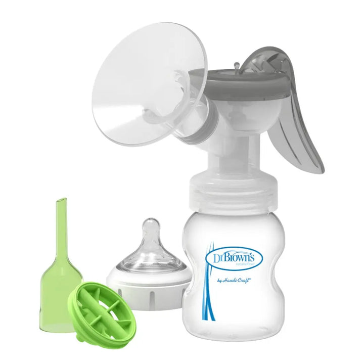 Dr. Brown's Manual Breast Pump With Silicone Shield (Transparent)