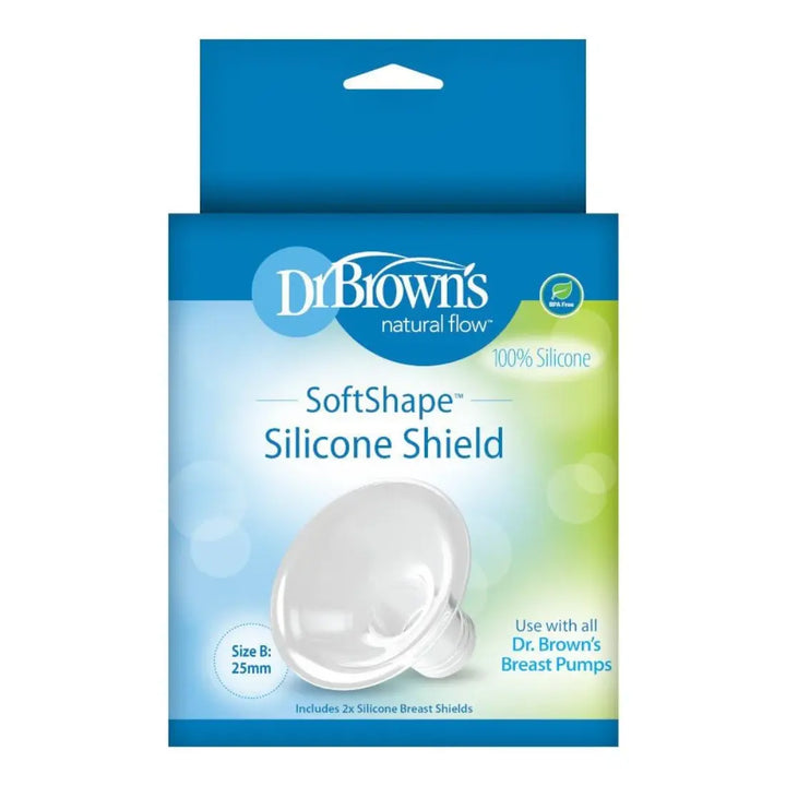 Dr. Brown's Softshape Silicone Shields - 2 Pack - Size B (Transparent)