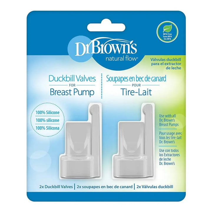 Dr. Brown's Duckbill Valves For Breast Pump 2 Pack (White)