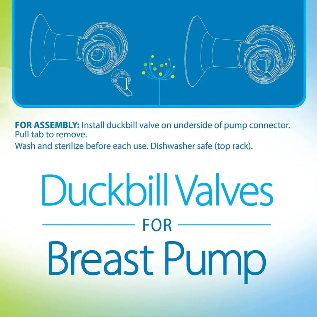 Dr. Brown's Duckbill Valves For Breast Pump 2 Pack (White)