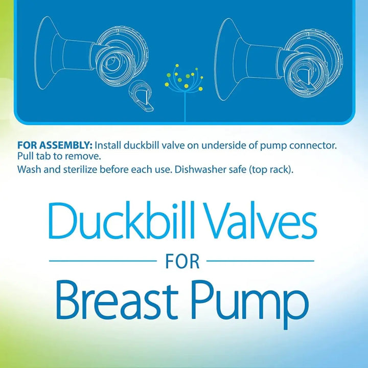 Dr. Brown's Duckbill Valves For Breast Pump 2 Pack (White)