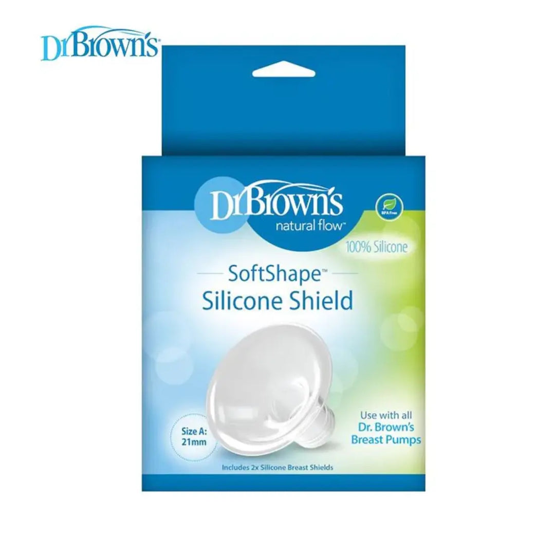 Dr. Brown's Softshape Silicone Shields - 2 Pack - Size A (Transparent)