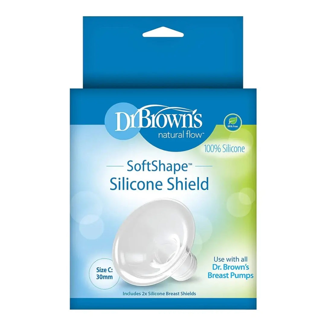 Dr. Brown's Softshape Silicone Shields - 2 Pack - Size C (Transparent)