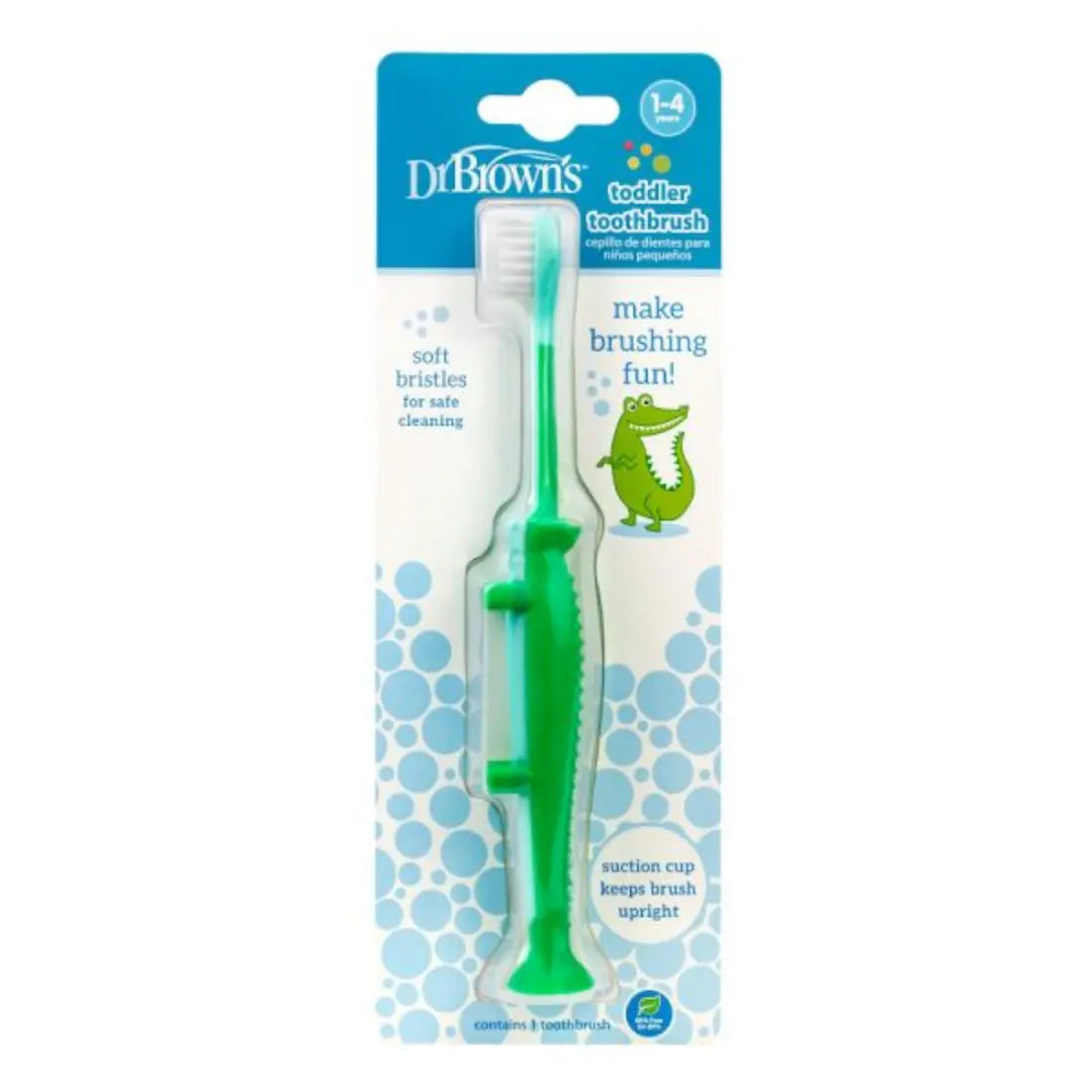 Dr. Brown's Infant-To-Toddler Toothbrush (Green Crocodile)