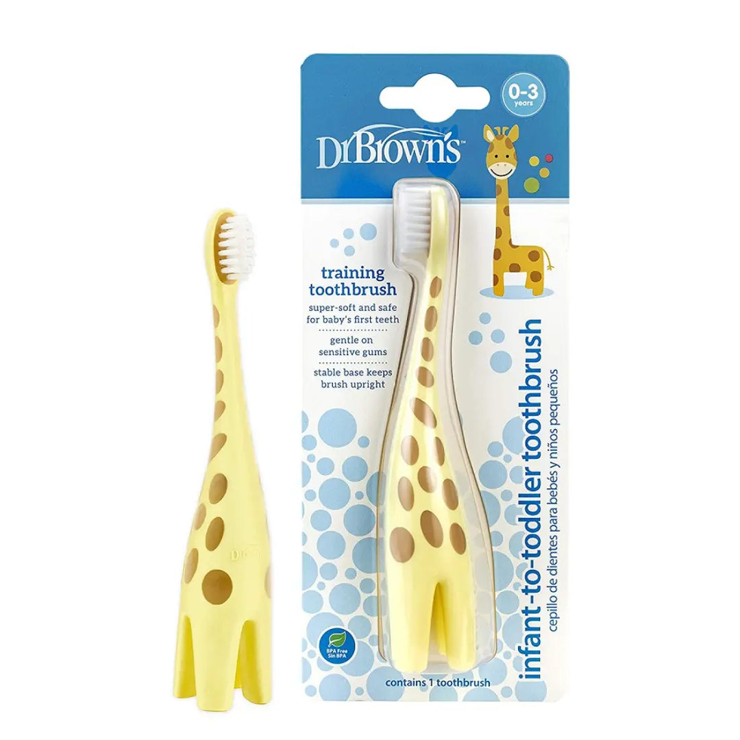 Dr. Brown's Infant-To-Toddler Toothbrush (Yellow Giraffe)