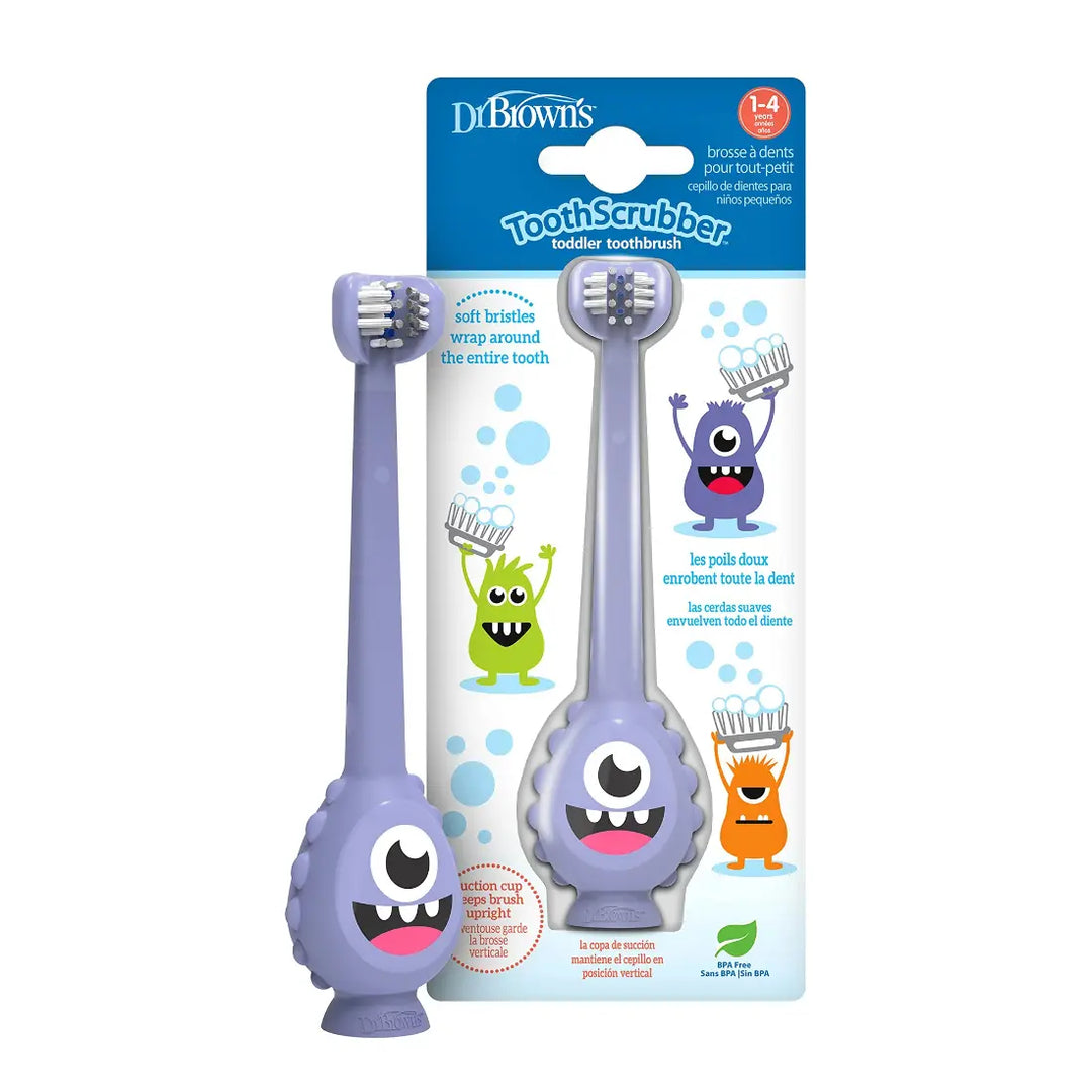 Dr. Brown's Toothscrubber Toddler Toothbrush (Monster)