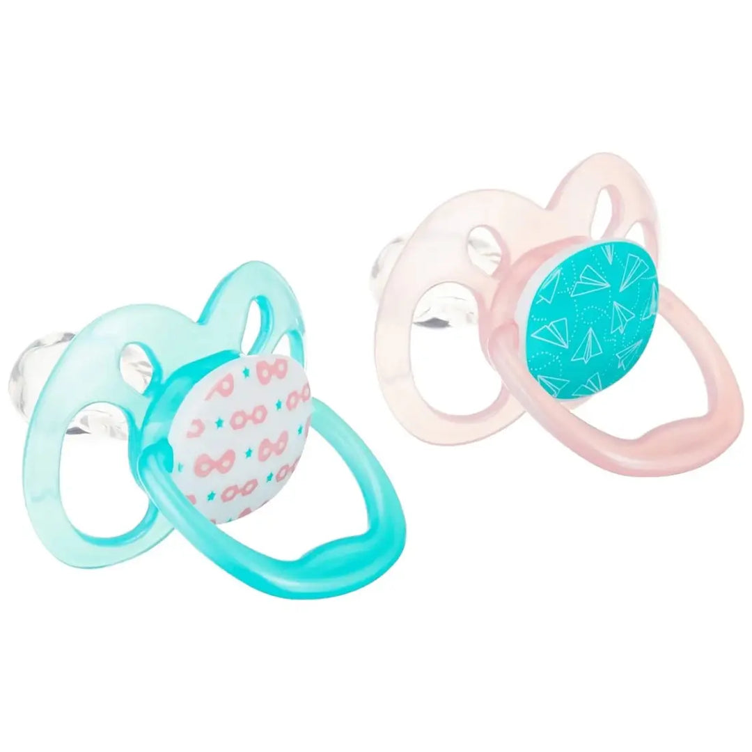 Dr. Brown's Advantage Pacifiers Stage 2 Pack Of 2 (Pink Airplanes)