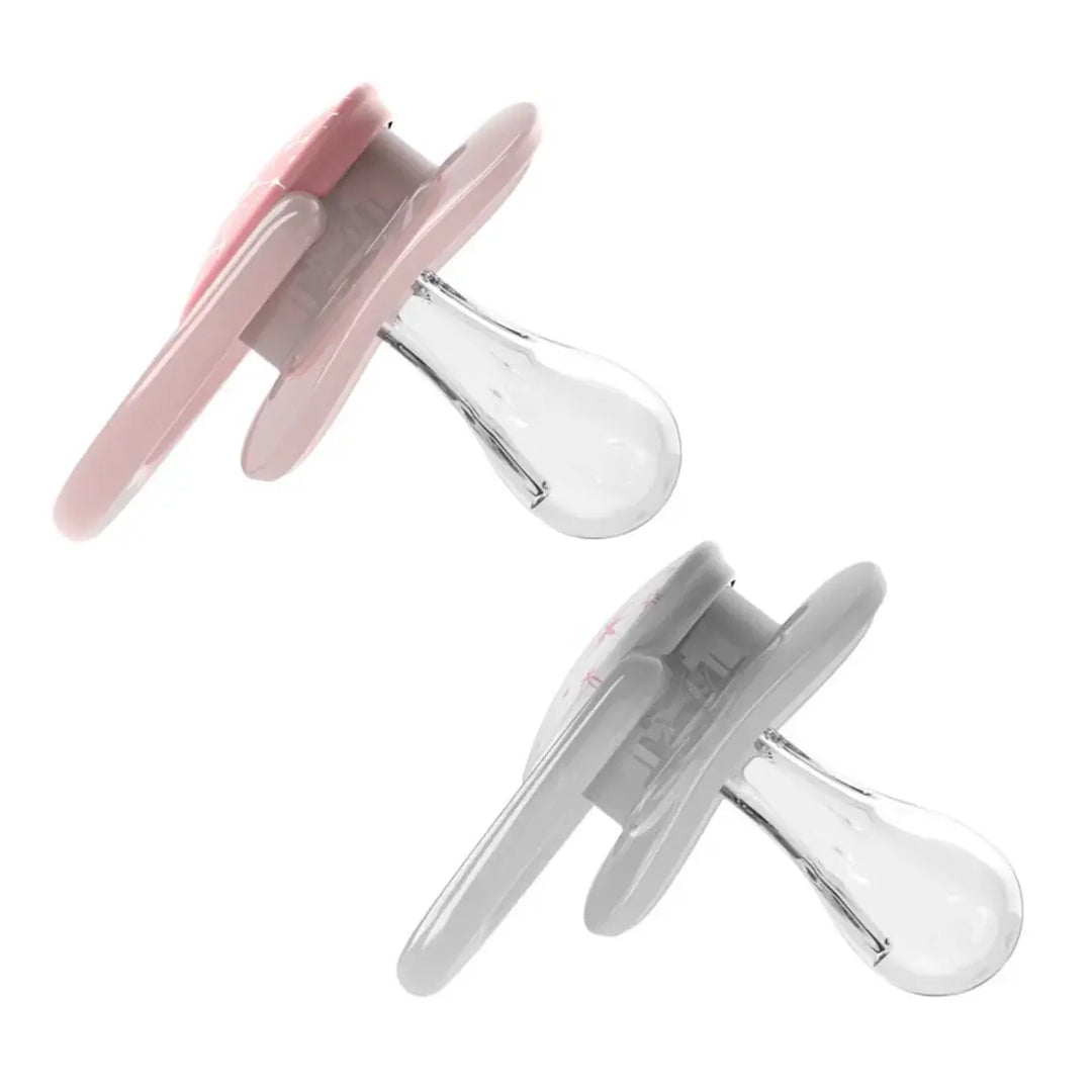 Dr. Brown's Advantage Pacifiers Stage 2 Glow In The Dark Pack Of 2 (Pink)