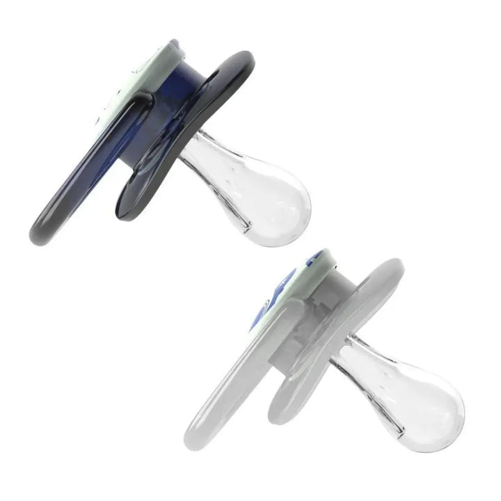 Dr. Brown's Advantage Pacifiers Stage 2 Glow In The Dark Pack Of 2 (Blue)