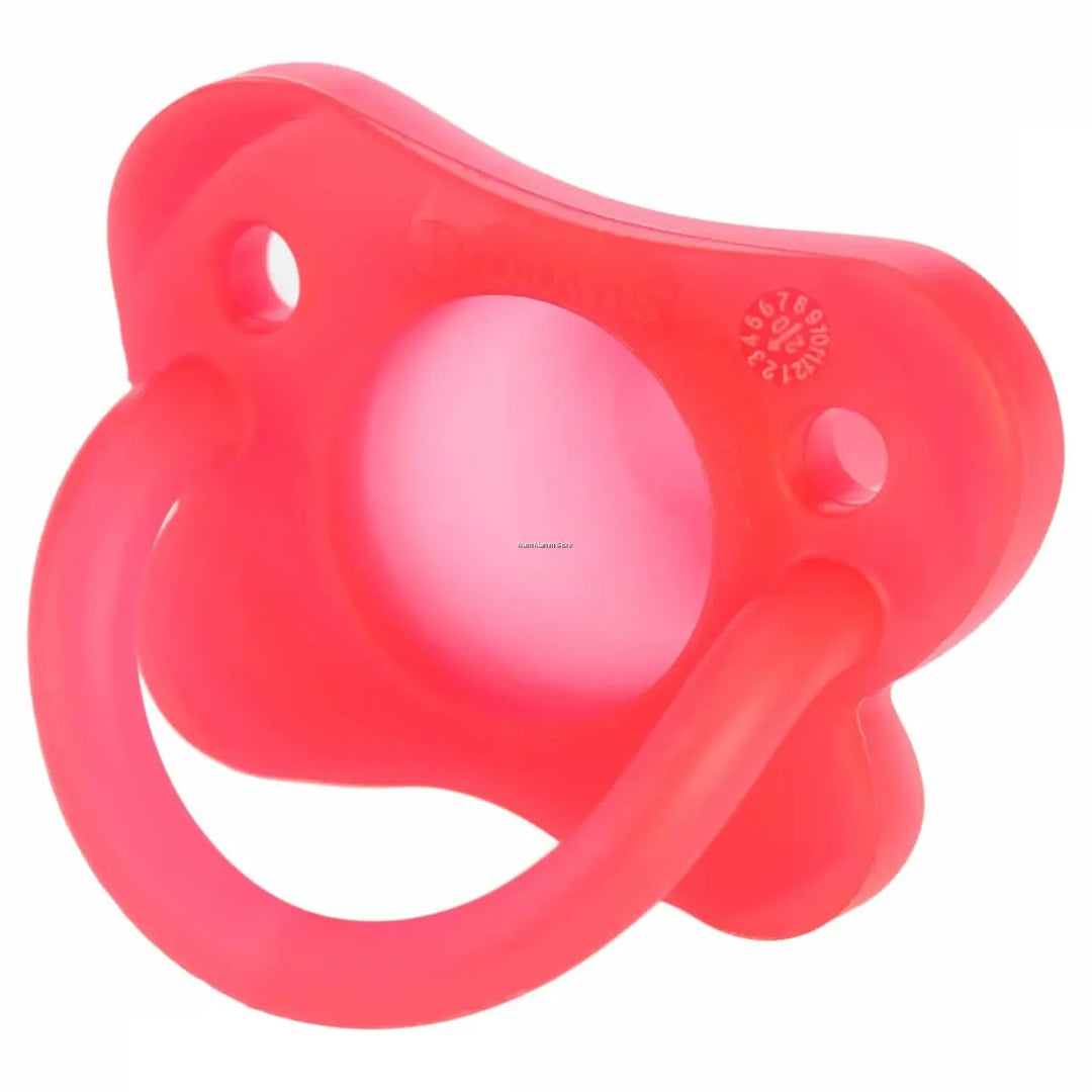 Dr. Brown's Happy Paci Silicone Two-Piece Soother 0-6M (Pink)