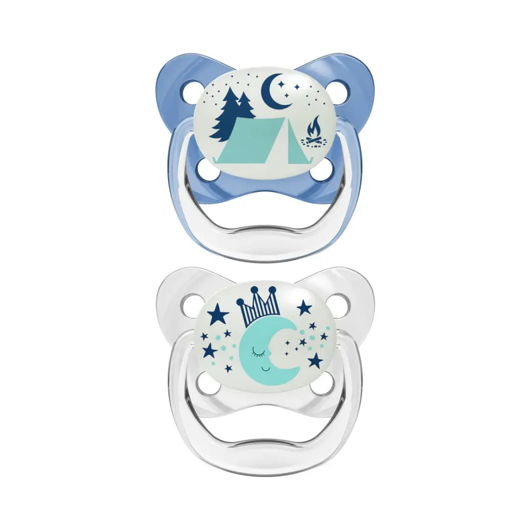 Dr. Brown's Prevent Glow In The Dark Butterfly Shield Soother - Stage 1 (Blue)