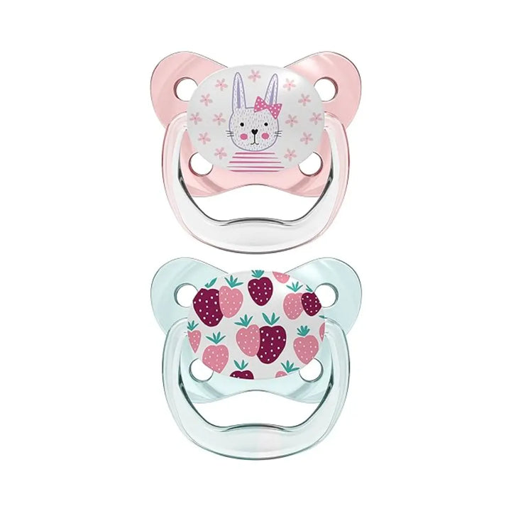 Dr. Brown's Prevent Butterfly Soother - (Stage 1) 2 Pack (Pink)