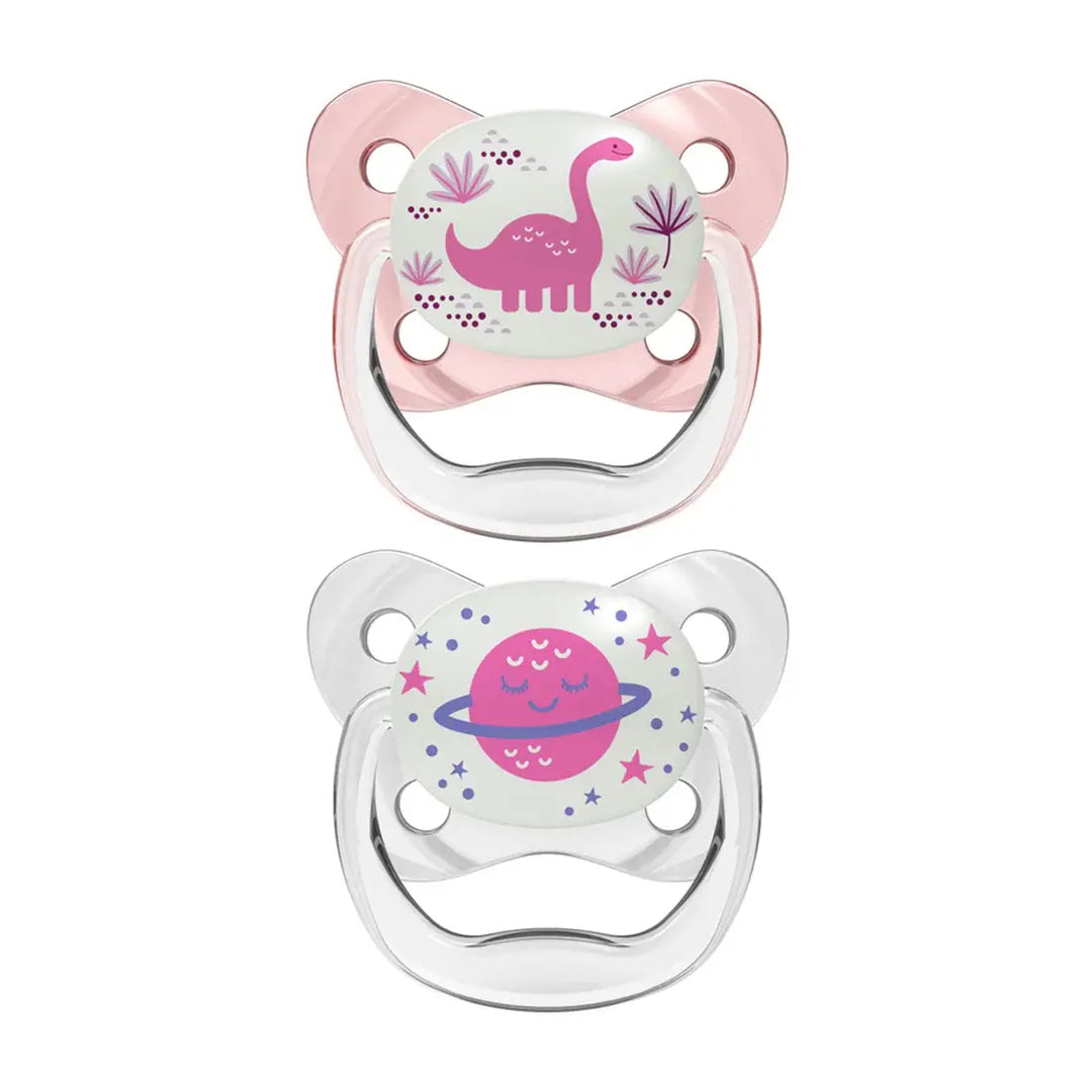 Dr. Brown's Prevent Glow In The Dark Butterfly Shield Soother - Stage 2 (Pink)