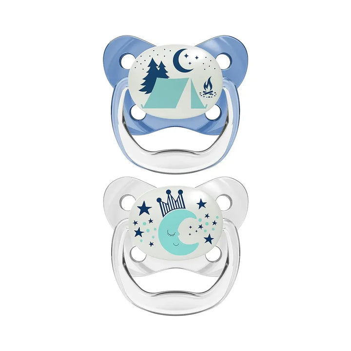 Dr. Brown's Prevent Glow In The Dark Butterfly Shield Soother - Stage 2 (Blue)