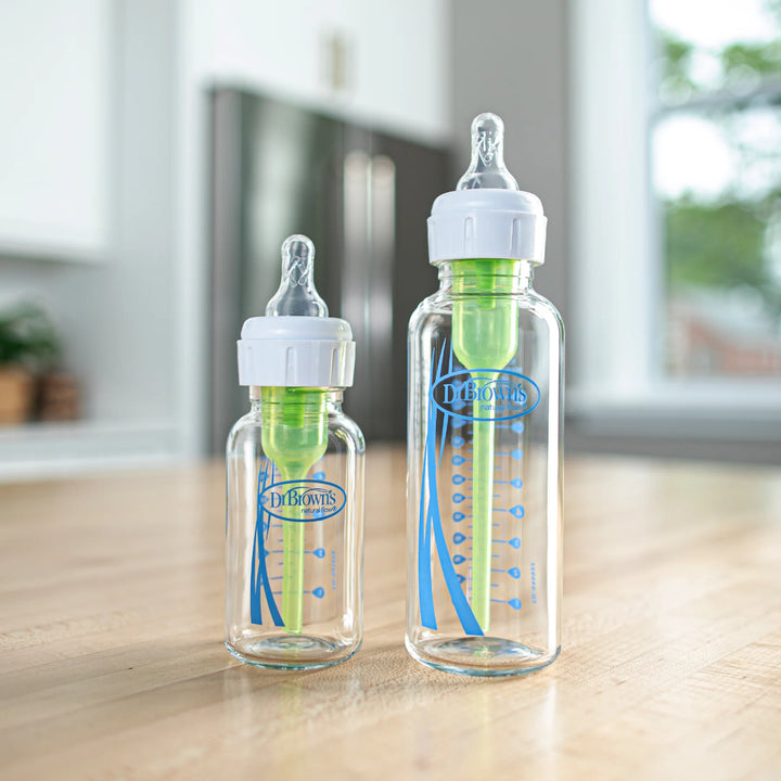 Dr. Brown's Natural Flow Anti-Colic Options+ Narrow Glass Bottle 8 oz/250 ml