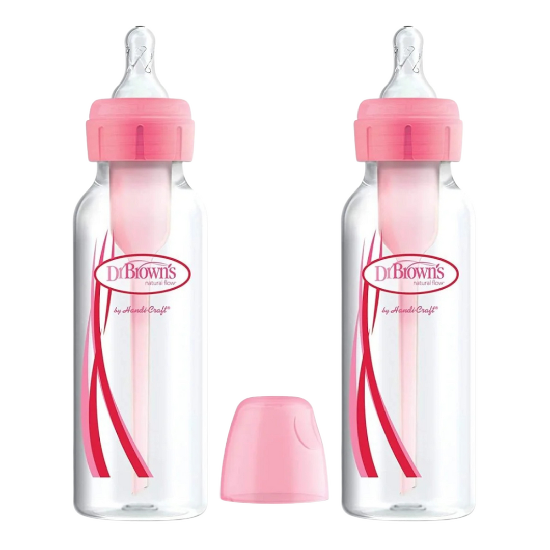 Dr. Brown's 8 oz/250 ml Pp Narrow Options+ Bottle 1 Pack (Pink)
