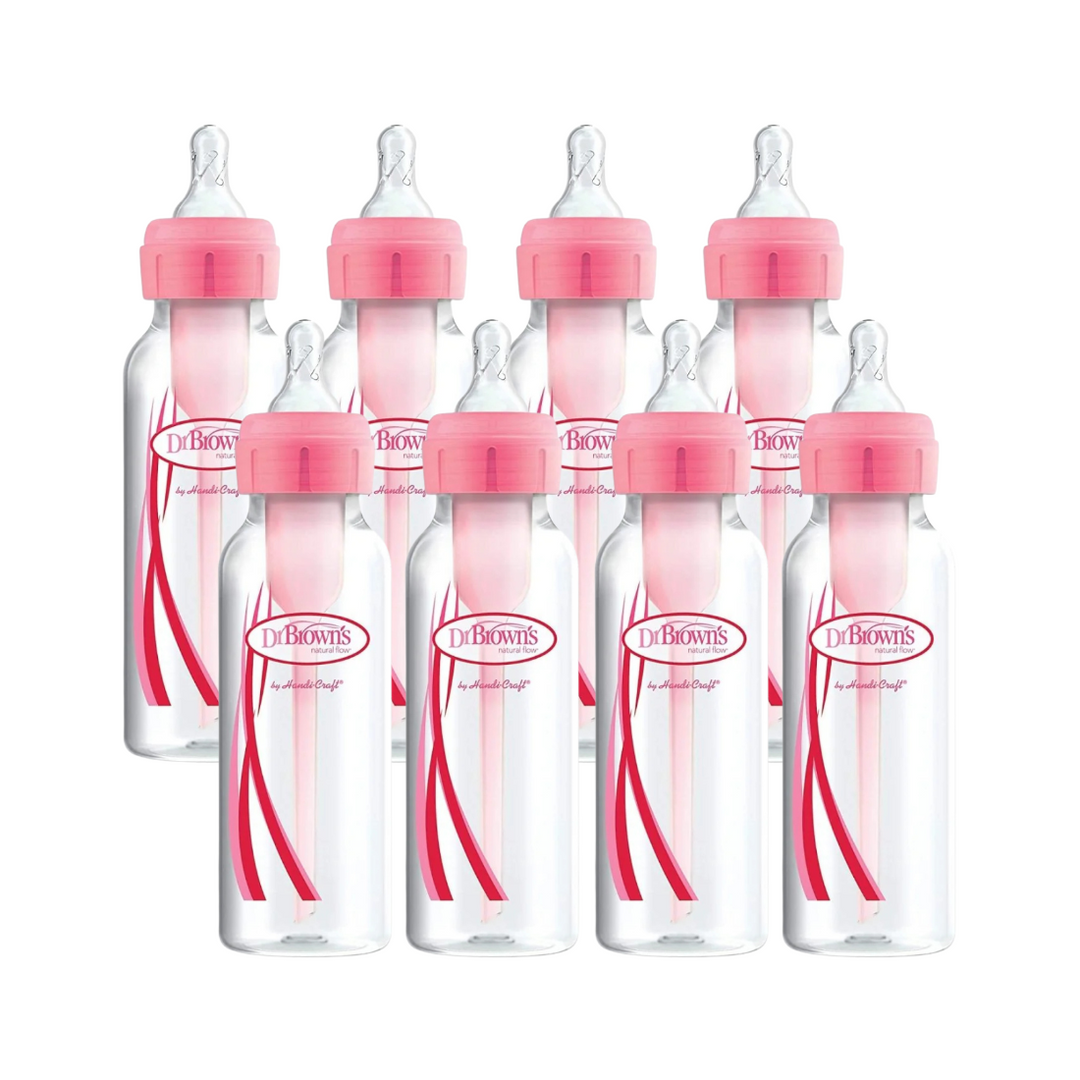 Dr. Brown's 8 oz/250 ml Pp Narrow Options+ Bottle 1 Pack (Pink)