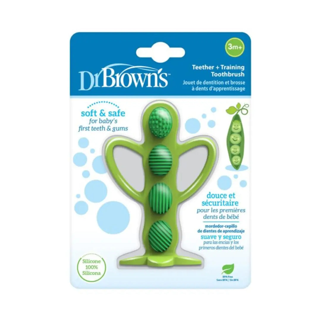 Dr. Brown's Peapod Teething Toothbrush (Green)