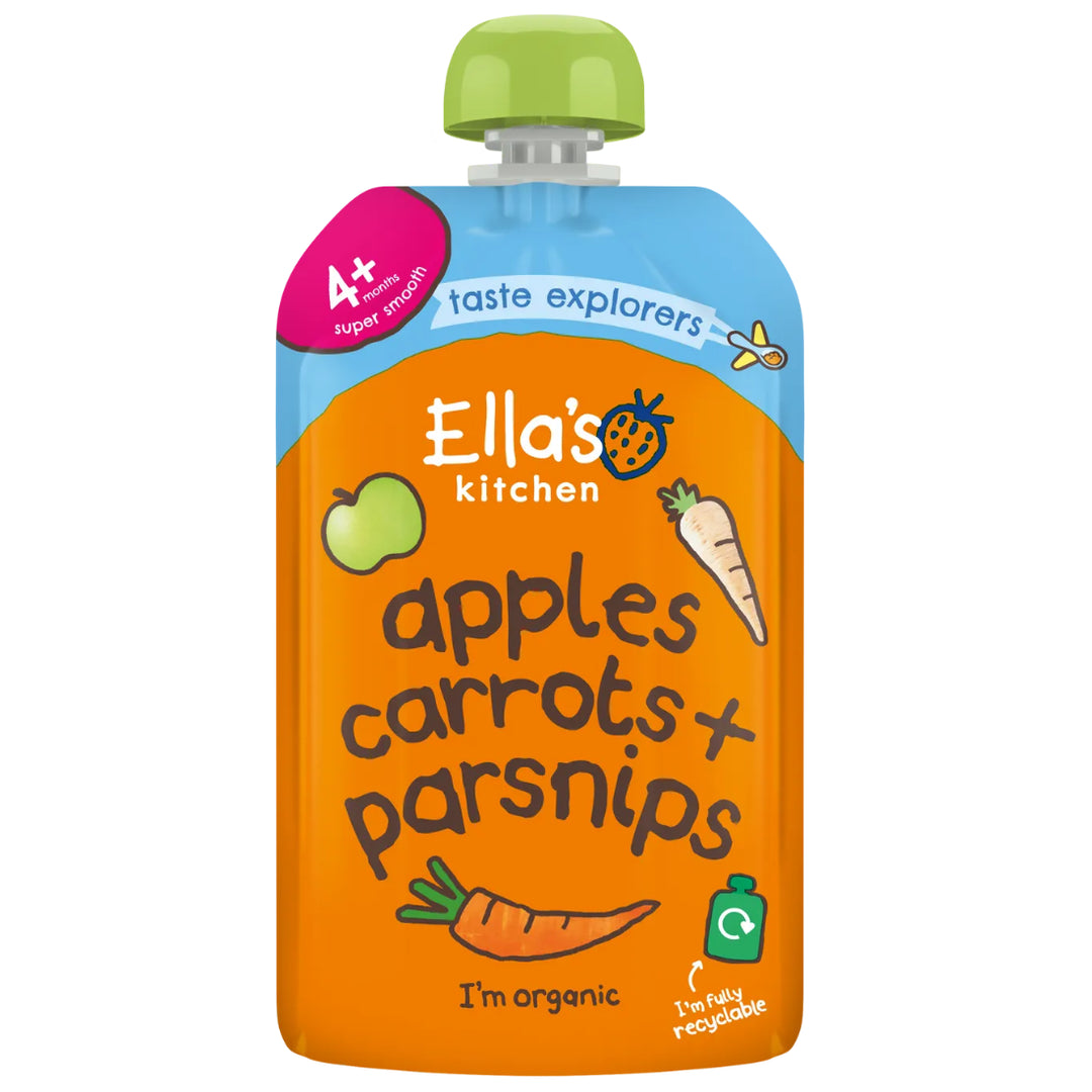 Ella's Kitchen Puree Apples, Carrots + Parsnips (100g)