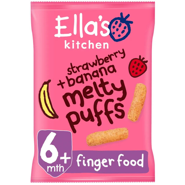 Ella's Kitchen Melty Puffs Strawberry + Banana (20g)