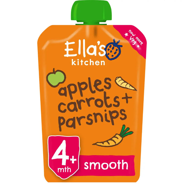 Ella's Kitchen Puree Apples, Carrots + Parsnips (100g)