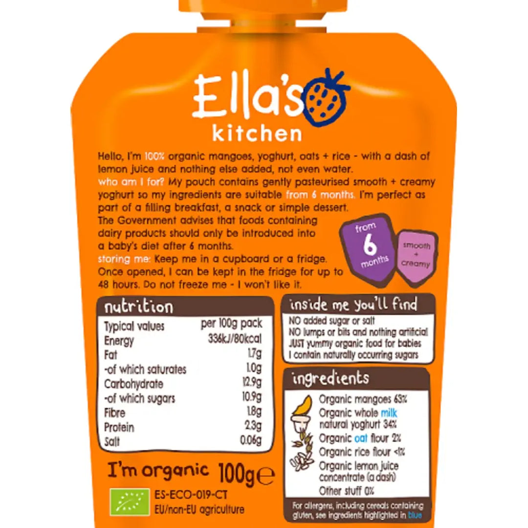 Ella's Kitchen Puree Mango Baby Brekkie (100g)