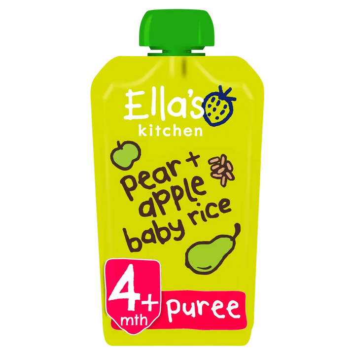 Ella's Kitchen Puree Pears + Apple Baby Rice (120g)