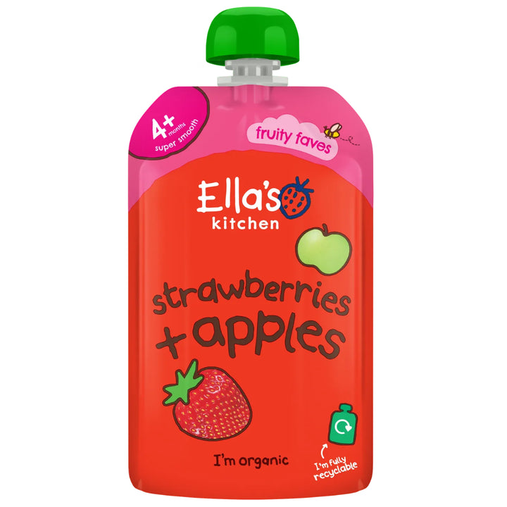 Ella's Kitchen Puree Strawberries + Apples (120g)