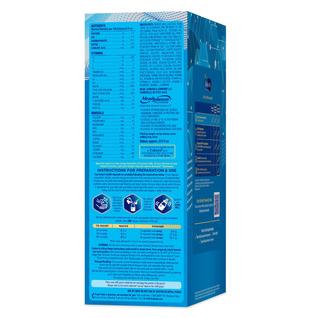 Enfamil Optimum (Enspire) Infant Formula Refill Pack (0 to 12 Months) (850g)