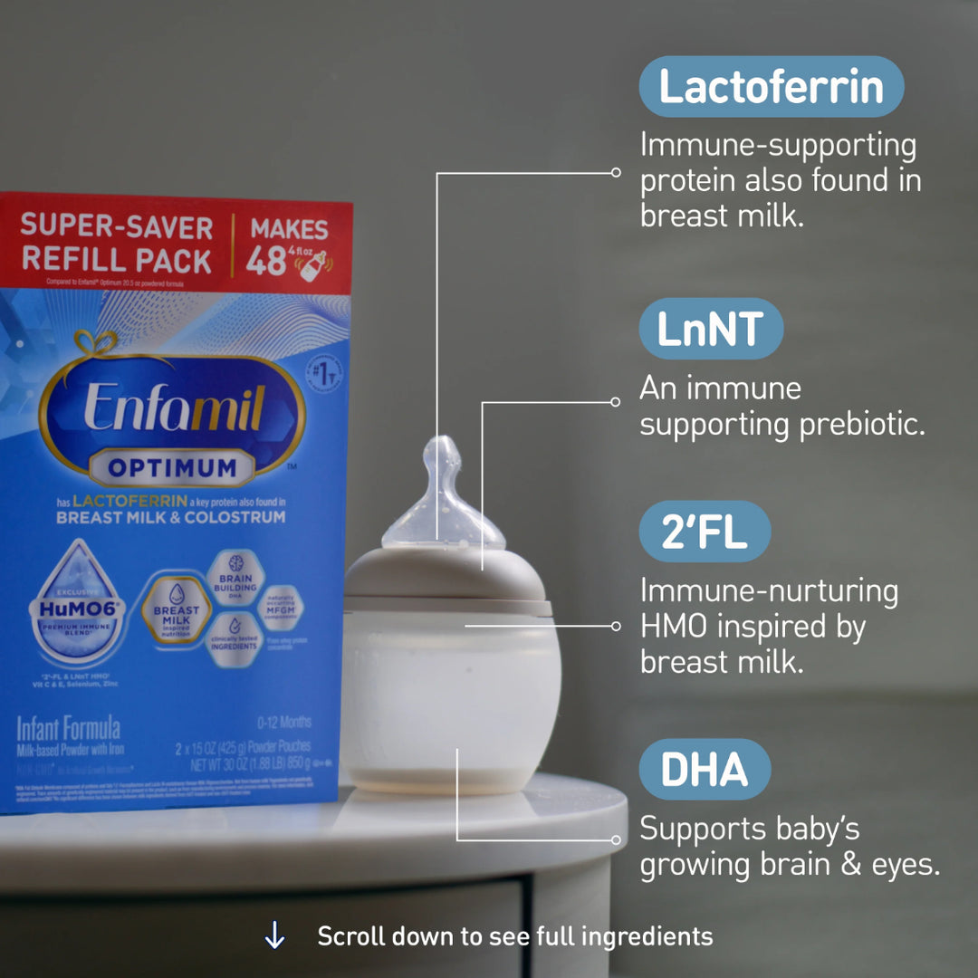 Enfamil Optimum (Enspire) Infant Formula Refill Pack (0 to 12 Months) (850g)