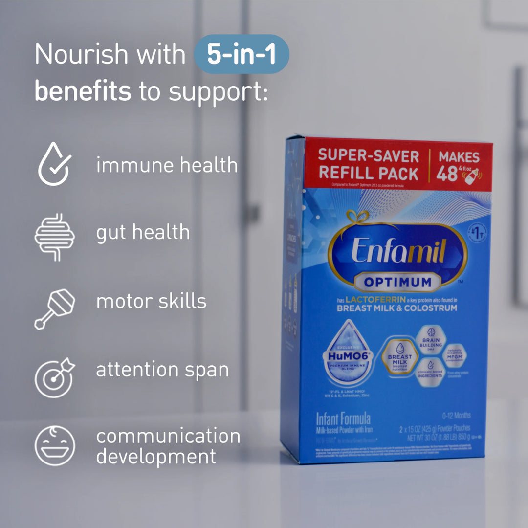 Enfamil Optimum (Enspire) Infant Formula Refill Pack (0 to 12 Months) (850g)