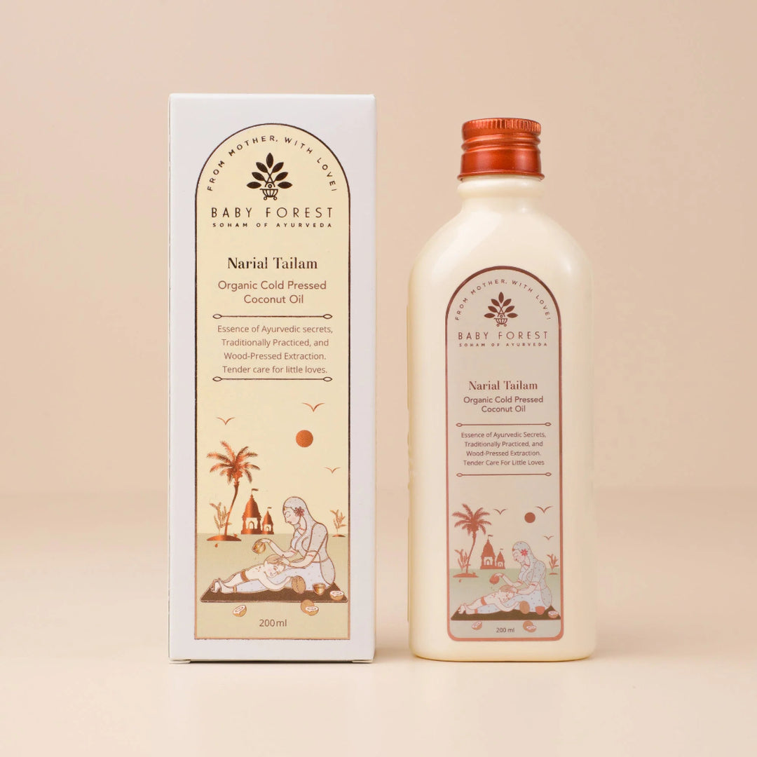 Baby Forest Narial Tailam Organic Cold Pressed Coconut Oil (200ml)