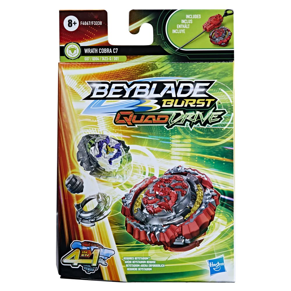 Beyblade Burst QuadDrive Wrath Cobra C7  Starter Pack