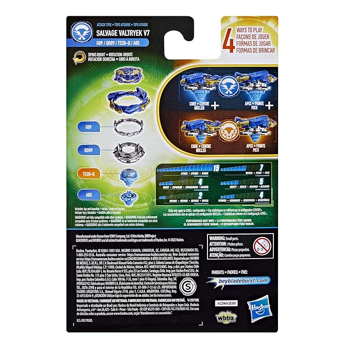 Beyblade Burst QuadDrive Salvage Valtryek V7 Starter Pack