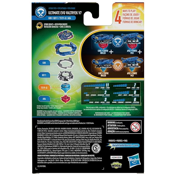 Beyblade Burst QuadDrive Ultimate Evo Valtryek V7 Starter Pack