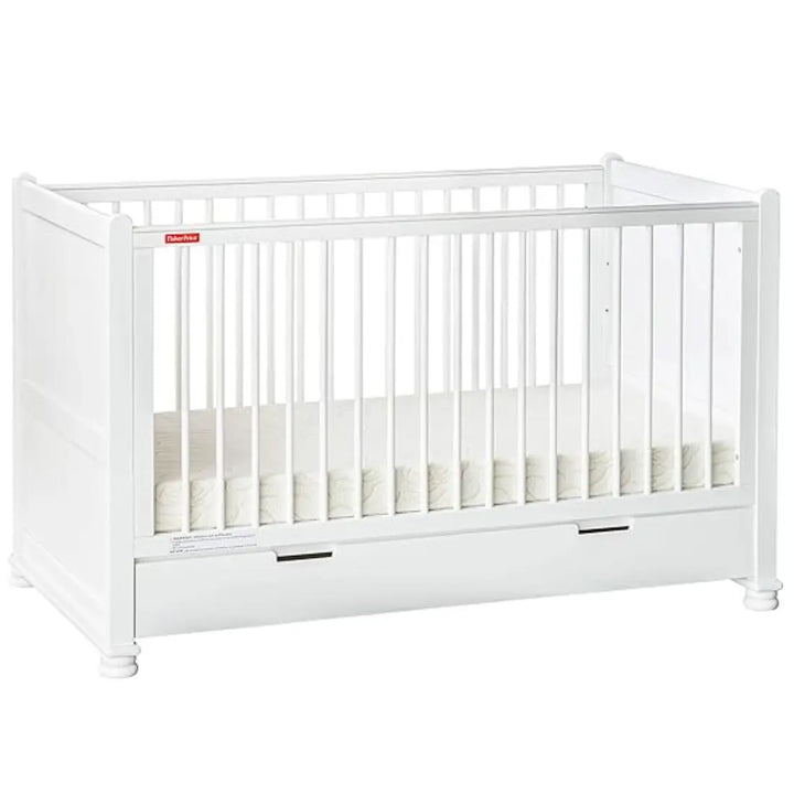 Fisher-Price Georgia Crib Cum Toddler Bed (White)