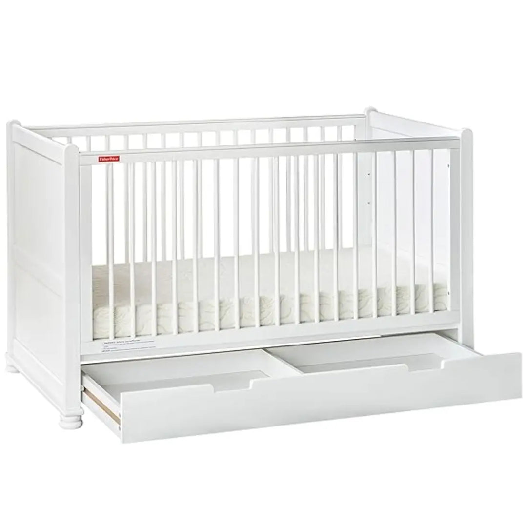 Fisher-Price Georgia Crib Cum Toddler Bed (White)