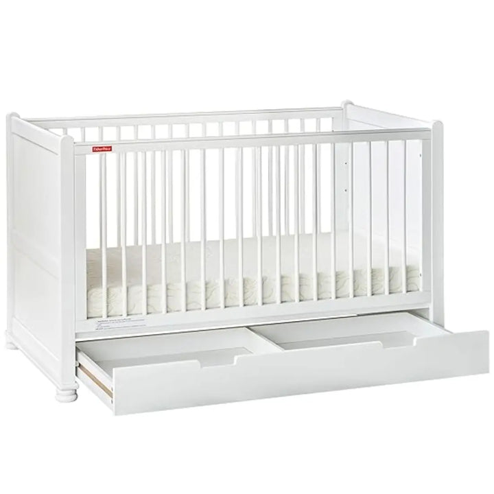 Fisher-Price Georgia Crib Cum Toddler Bed (White)