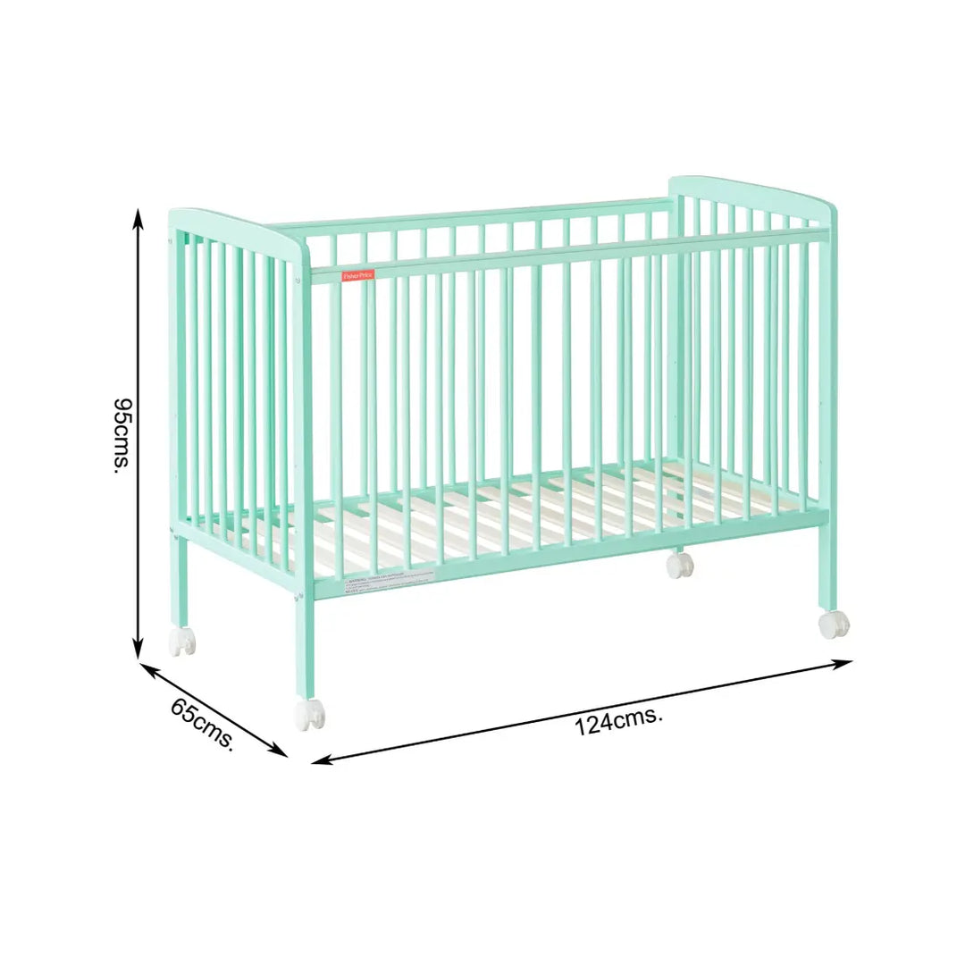 Fisher-Price Joy Baby Crib (Sea Green)