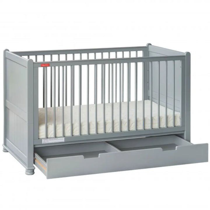 Fisher-Price Georgia Crib Cum Toddler Bed (Grey)