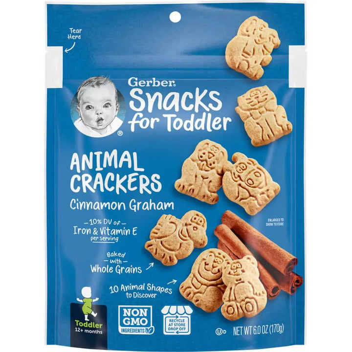 Gerber Animal Crackers Cinnamon Graham (170g)