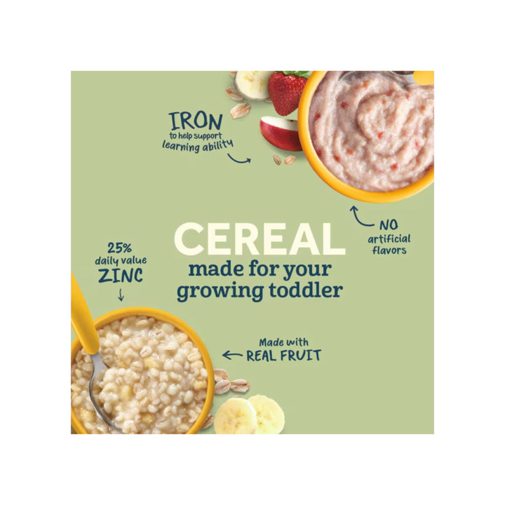 Gerber Cereal Hearty Bits Multigrain, Banana, Apple & Strawberry (227g)