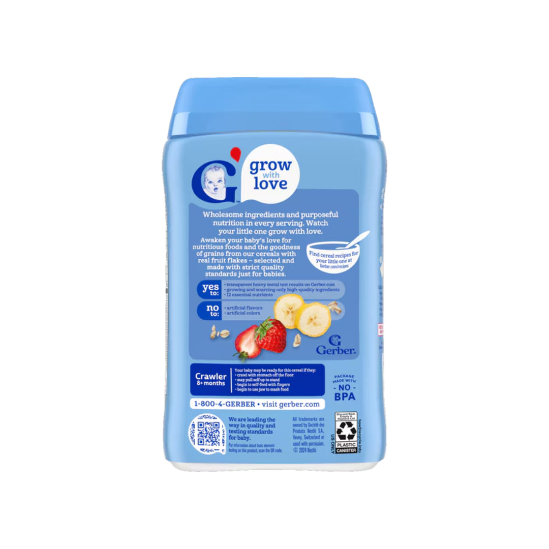 Gerber Cereal Lil' Bits Oatmeal, Banana & Strawberry (227g)