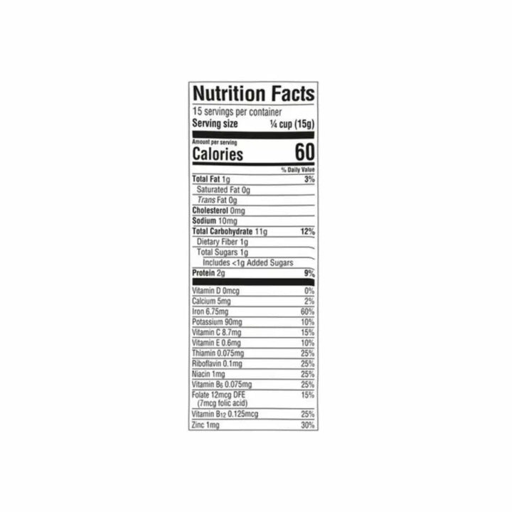 Gerber Cereal Power Blend Probiotic Oatmeal, Lentil, Peach & Apple(227g)