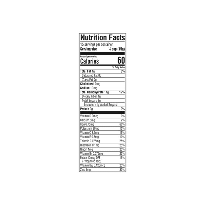 Gerber Cereal Power Blend Probiotic Oatmeal, Lentil, Peach & Apple (227g)
