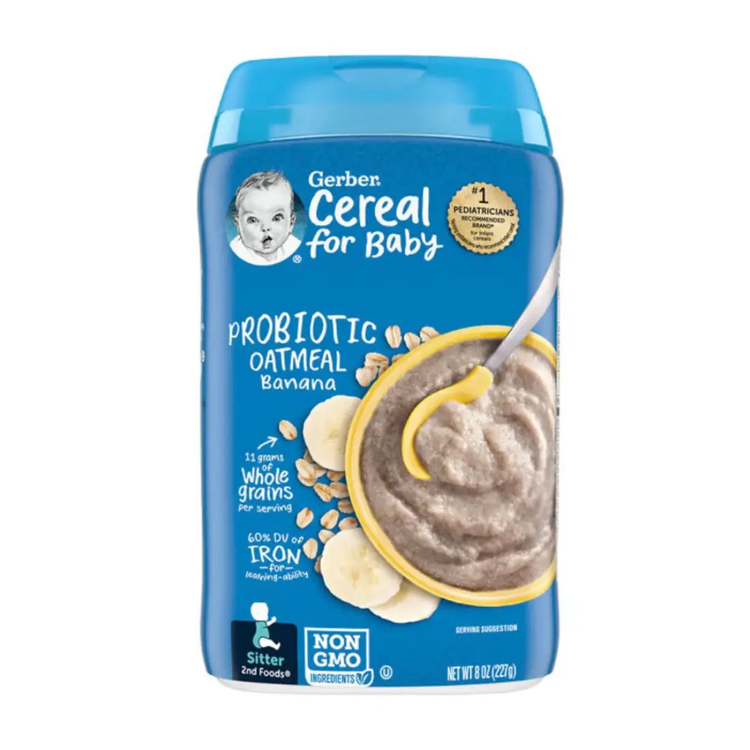 Gerber Cereal Probiotic Oatmeal & Banana (227g)