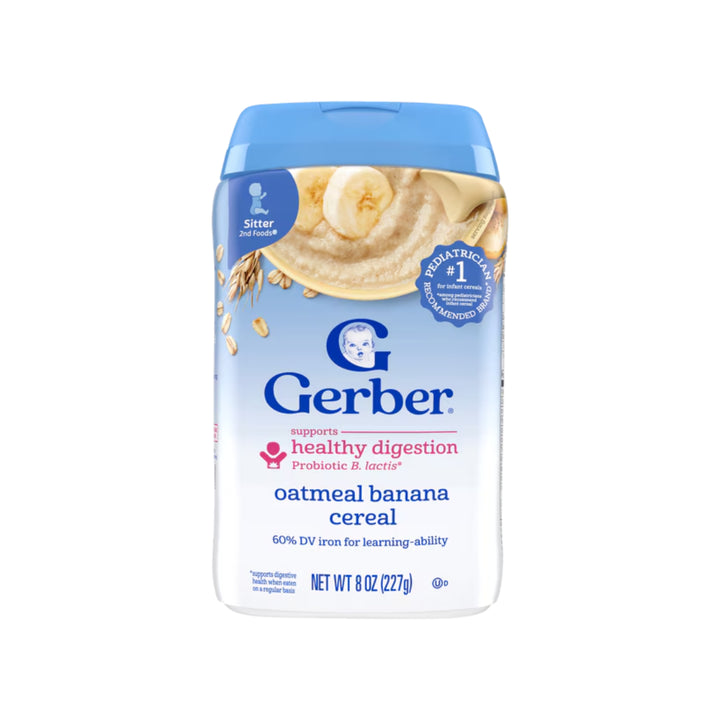 Gerber Cereal Probiotic Oatmeal & Banana (227g)