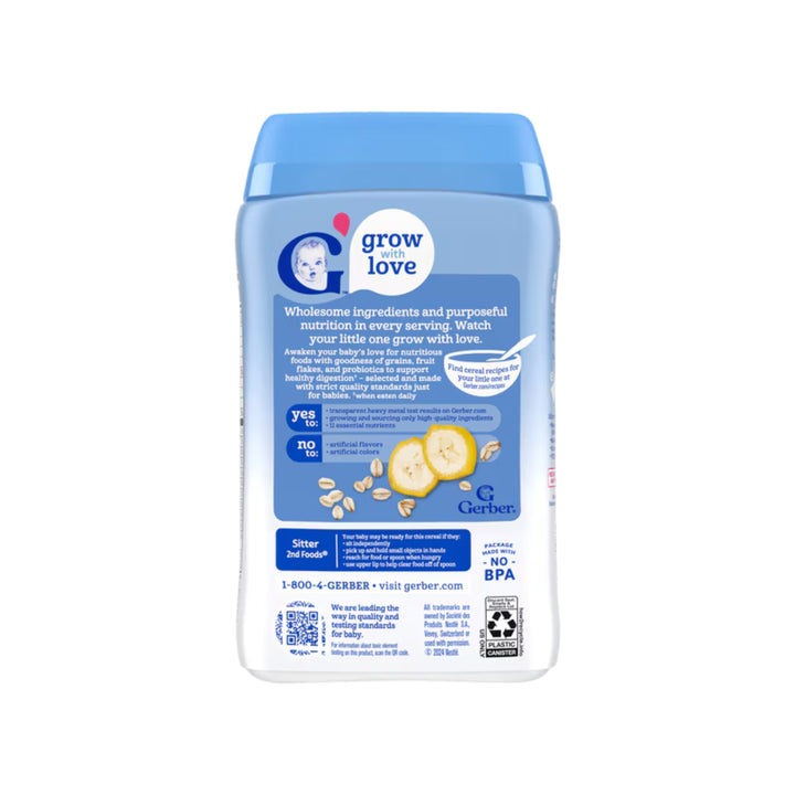 Gerber Cereal Probiotic Oatmeal & Banana (227g)