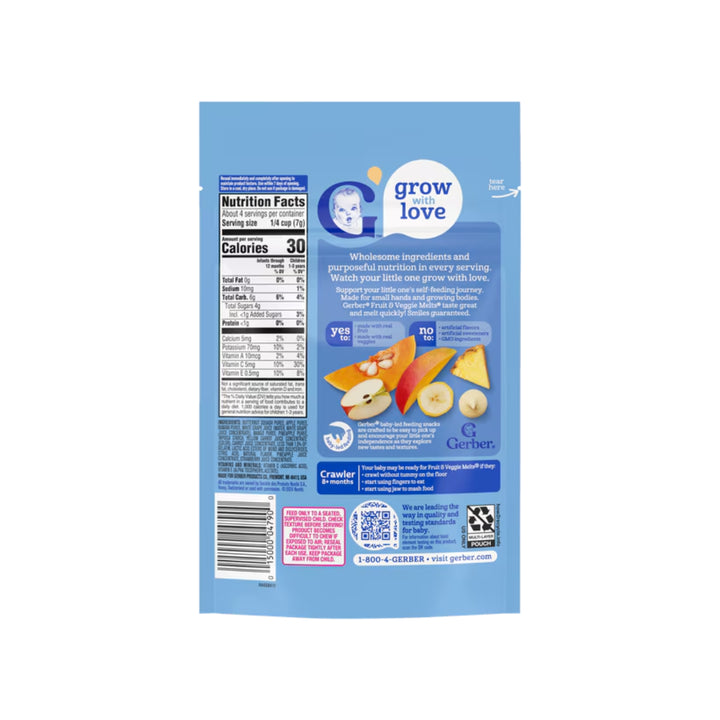 Gerber Fruit &amp; Veggie Melts Truly Tropical Blend (28g)