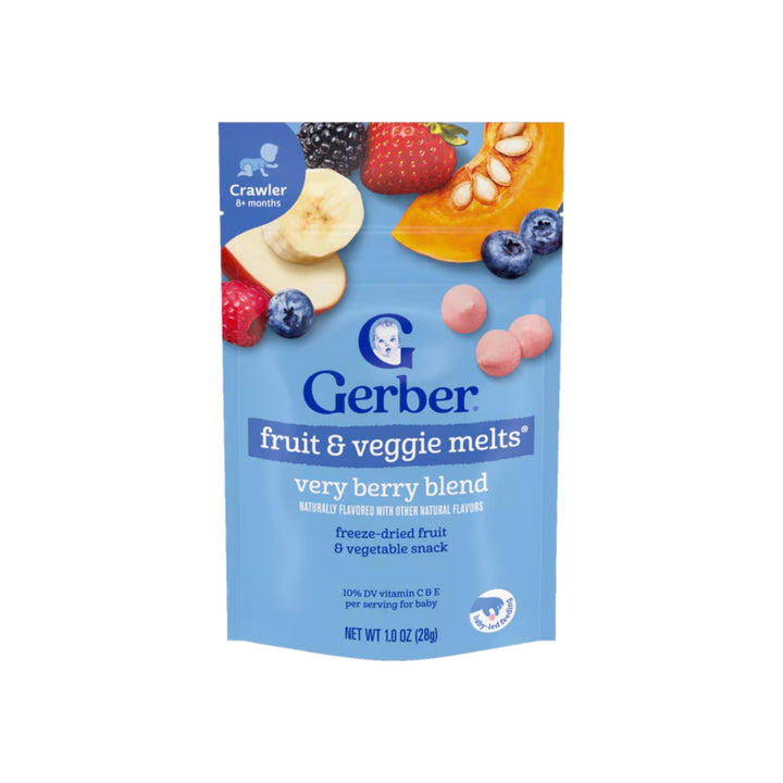 Gerber Fruit &amp; Veggie Melts Very Berry Blend (28g)